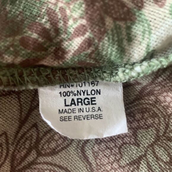 Pre Owned Womens Cha Cha Vente Blouse Green Floral Hippie Vibe Casual - Picture 10 of 10